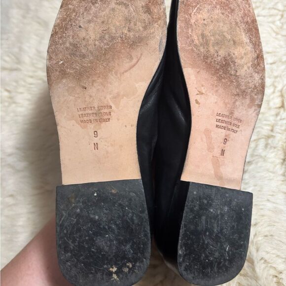 Talbots Black and Brown Loafers with Leopard Print size 9 Narrow - Picture 7 of 8